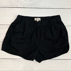 Madewell black pull on shorts Small